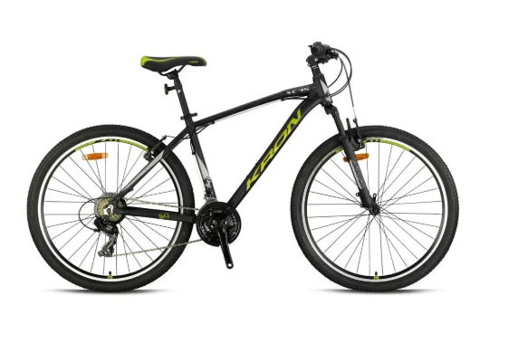 KRON XC 75 - 26 MTB - 14' - 21 Vites - V.Brake - Mat Siyah/Bej-Neon Sarı ürün görseli 1