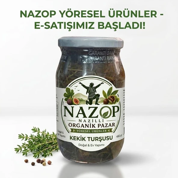 Ege'den Her Yere Ev Yapımı Dağ Kekiği Turşusu - 450 gr ürün görseli 1