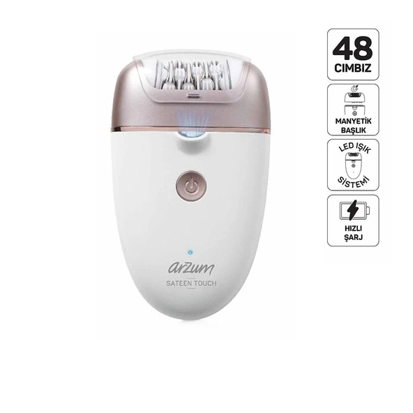 Arzum AR5175-02 Sateen Touch Pro Kablosuz Epilasyon Alleti ürün görseli 1