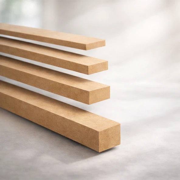 (18 MM) Ham Mdf Çıta Duvar Çıtası iskandinav Çıtası Kapak Çıtası ürün görseli 1