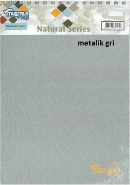 Özkan Defter A4 120 Yaprak Bloknot Myscala Çizgili Gri ürün görseli 1