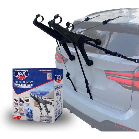 NYF K&K Kompakt Bisiklet Taşıyıcı - 2 Bisiklet Taşıma Aparatı (Tutuculu) ürün görseli 1
