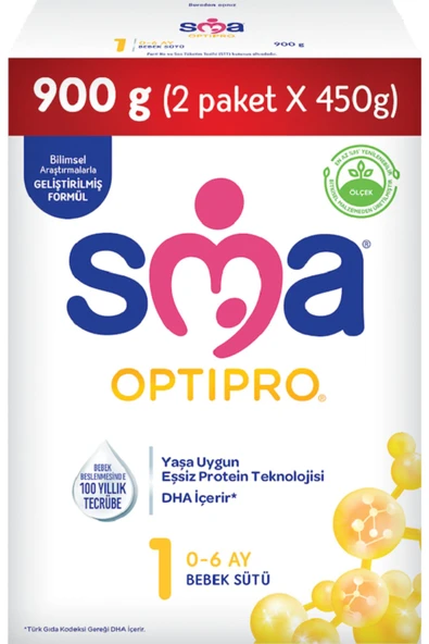 SMA OPTİPRO 1 PROBİYOTİK BEBEK SÜTÜ 900 GR ürün görseli 1