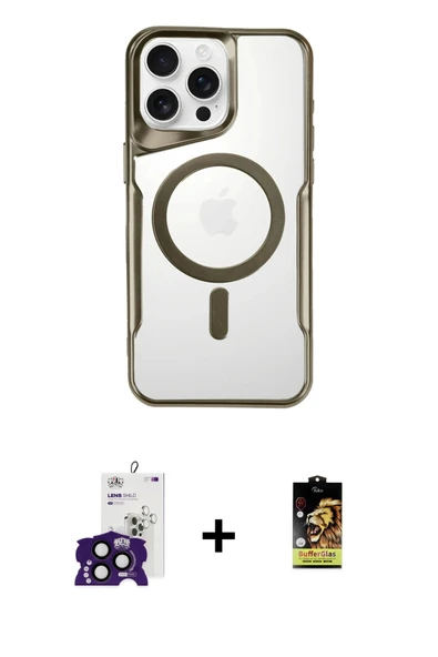 MARSİLYAN™- iPhone 16 Pro Max Kılıf Yadigar Klasik Özel Seri - Siyah Buffer Cam Ekran Koruyucu + Bilvis Titan Kamera Len ürün görseli 1