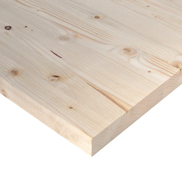 (18 MM) Ladin Masif Panel Tabaka Ahşap Plaka Ahşap Panel ürün görseli 1