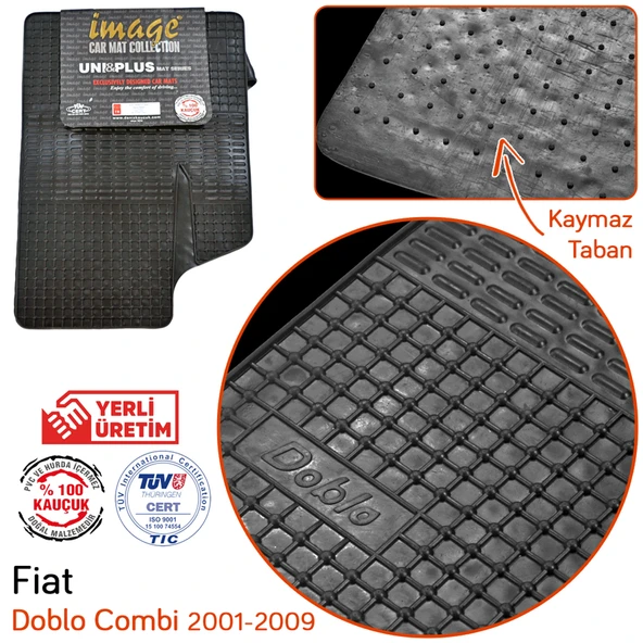 İmage Fiat Doblo 2001-2009 Siyah Kauçuk Paspas ürün görseli 1