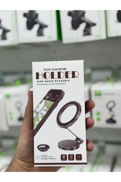RİO MIKNATISLI ÇOK YÖNLÜ HEM ARAÇ HEM MASA ÜSTÜ TELEFON TUTACAĞI ürün görseli 1