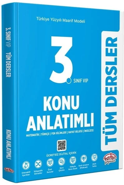 3. Sınıf Tüm Dersler Maarif Model Konu Anlatımlı Data Yayınları ürün görseli 1