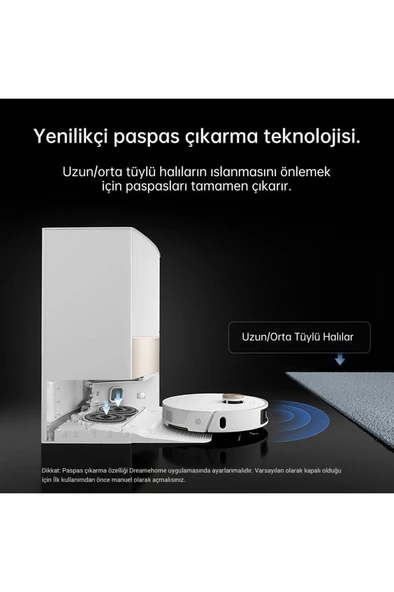 Dreame L20 Ultra Robot Süpürge Beyaz, Otomatik Paspas Çıkarma Ve Kaldırma, Yıkama Ve Kurutma, 7000pa Emiş ürün görseli 1