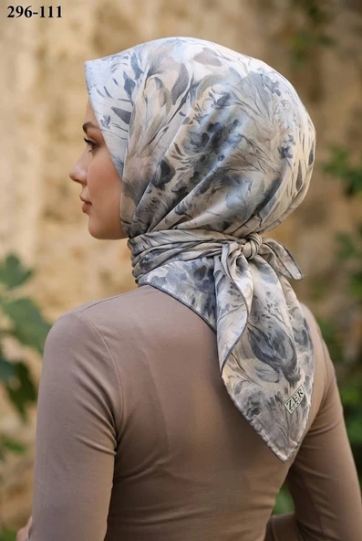 Zer Scarfs Dijital Soft Pamuk Eşarp 296-111 ürün görseli 1