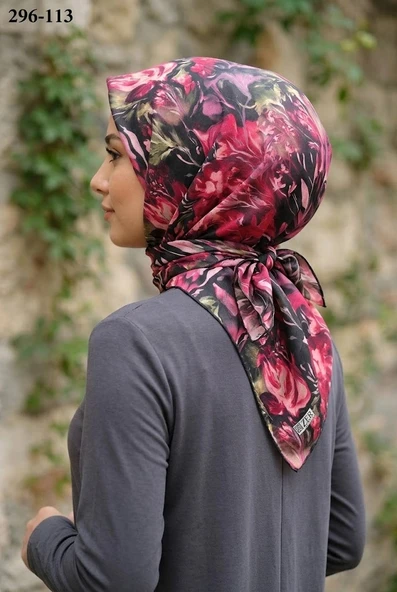 Zer Scarfs Dijital Soft Pamuk Eşarp 296-113 ürün görseli 1