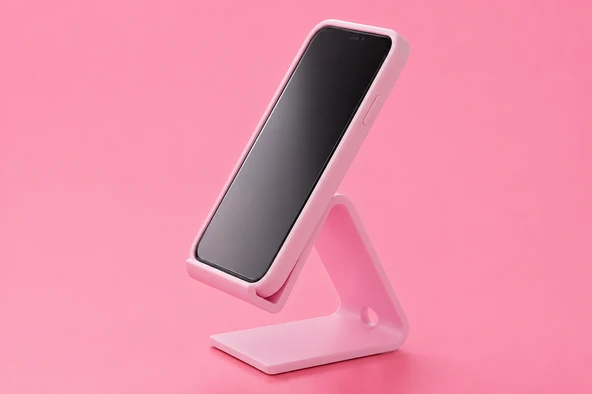 Sabit Açılı Masaüstü Telefon Standı | Telefon Tutucu | Minimal ve Şık Tasarım ürün görseli 1