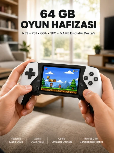 Şarjlı, Hafıza Kart Destekli Oyun Konsolu Yeni Nesil ürün görseli 1