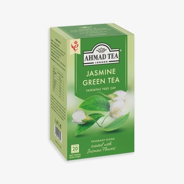 AHMAD TEA Yasemin Aromalı Yeşil Çay 20’li Poşet Çay ürün görseli 1