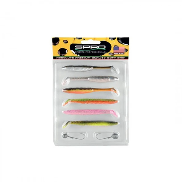 SPRO Ready 4 Fish Sil.Yem & Jig Head Seti D9 1/6 - Resim 2