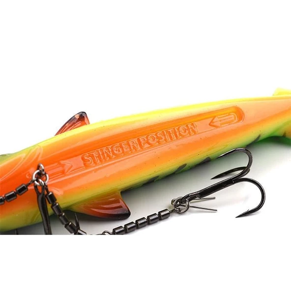 SPRO Iris Shocktail 20cm Silikon Yem Firetiger 1/1 - Resim 3