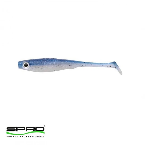 SPRO Iris Pop-Eye 10Cm Silikon Yem UV Blue Disco 1/1 ürün görseli 1