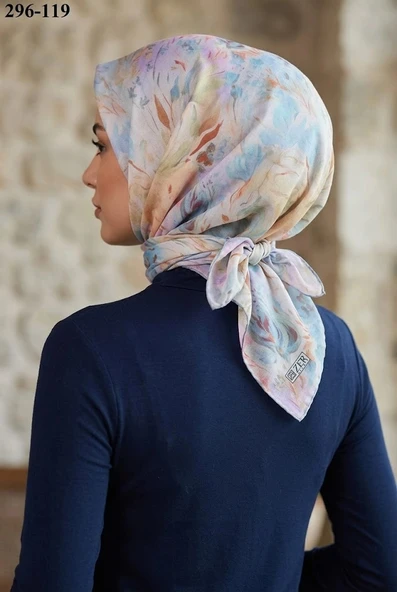 Zer Scarfs Dijital Soft Pamuk Eşarp 296-119 ürün görseli 1