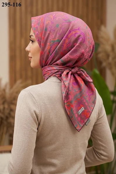 Zer Scarfs Dijital Soft Pamuk Eşarp 295-116 ürün görseli 1