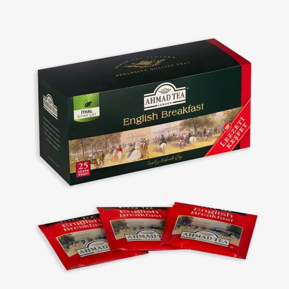 AHMAD TEA 25’li English Breakfast Bardak Poşet Çay 50 G ürün görseli 1