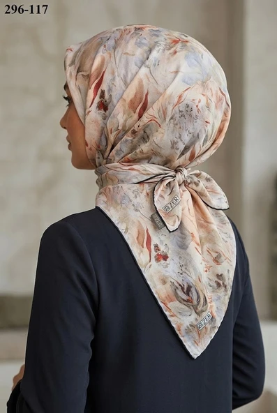 Zer Scarfs Dijital Soft Pamuk Eşarp 296-117 ürün görseli 1
