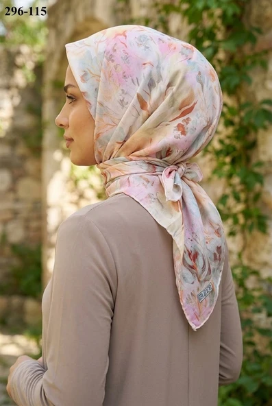 Zer Scarfs Dijital Soft Pamuk Eşarp 296-115 ürün görseli 1