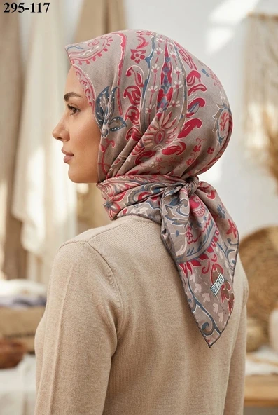 Zer Scarfs Dijital Soft Pamuk Eşarp 295-117 ürün görseli 1