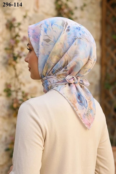 Zer Scarfs Dijital Soft Pamuk Eşarp 296-114 ürün görseli 1