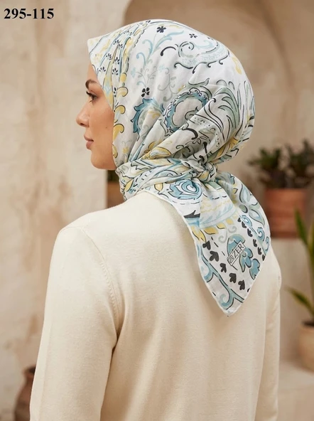 Zer Scarfs Dijital Soft Pamuk Eşarp 295-115 ürün görseli 1