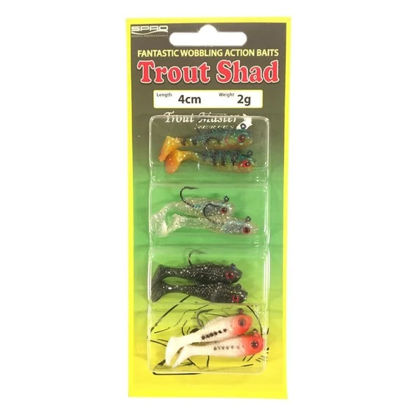 SPRO Troutmaster Shad 4Cm 2G 8'Li LRF Yem Seti - Resim 3
