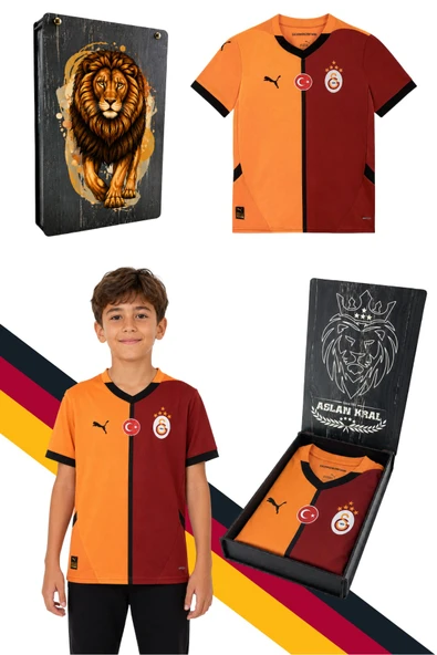 GALATASARAY Home Jersey Replica J Kırmızı Unisex Çocuk Forma UV Kutu Hediyeli ürün görseli 1