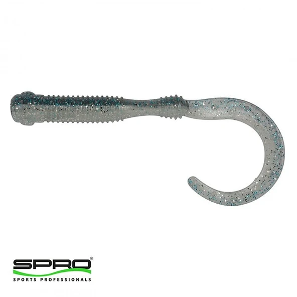 T.SPRO FS Urban Curl Silikon Yem Blue Disco 6.5CM 1/4 ürün görseli 1
