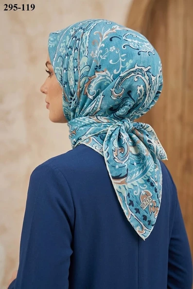 Zer Scarfs Dijital Soft Pamuk Eşarp 295-119 ürün görseli 1