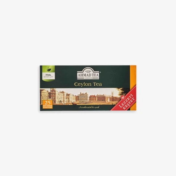 AHMAD TEA 25’li Ceylon Tea Bardak Poşet Çay ürün görseli 1