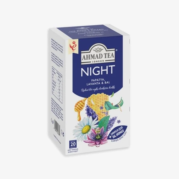 AHMAD TEA Night Karışık Bitki Çayı 20'li Poşet Çay ürün görseli 1