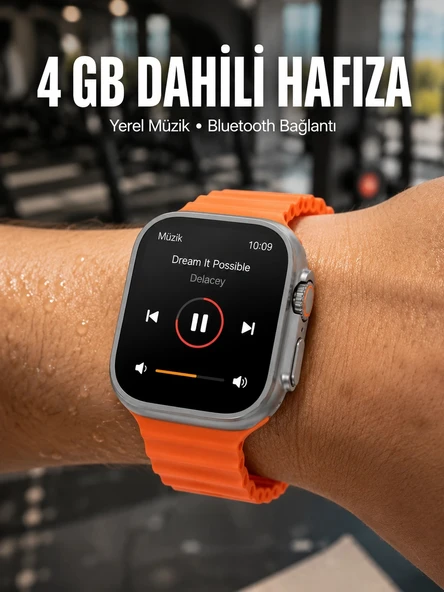 Yeni Nesil 3 Kordonlu Kol Saati 49 MM Amoled Ekran Akıllı Saat ürün görseli 1