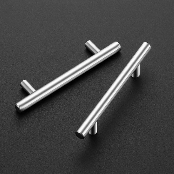 Marelli 128 mm paslanmaz inox boy kulp mobilya, dolap kulbu, kulp modeli ürün görseli 1