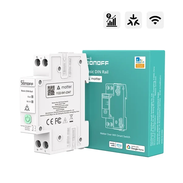 SONOFF 32A Matter Akıllı Sigorta | BASIC-1GSP ürün görseli 1