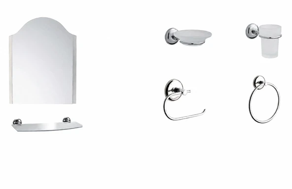 Ecrin Banyo Seti 6 Parça Liberella ürün görseli 1