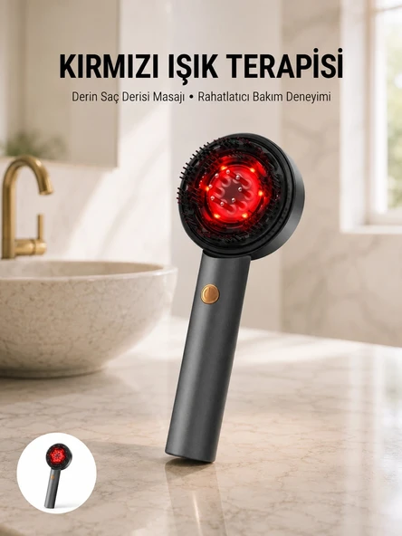 Saç Büyüme Destekleyici Elektrikli Masaj Tarak Yağ Aplikatörlü Yeni Nesil ürün görseli 1