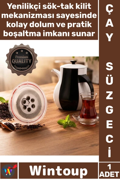 #Süzgeç Kalite Bitki Demleme Metal Paslanmaz Çelik Yıldız Tasarımlı Sök Tak Sökülebilir Çay Süzgeci ürün görseli 1