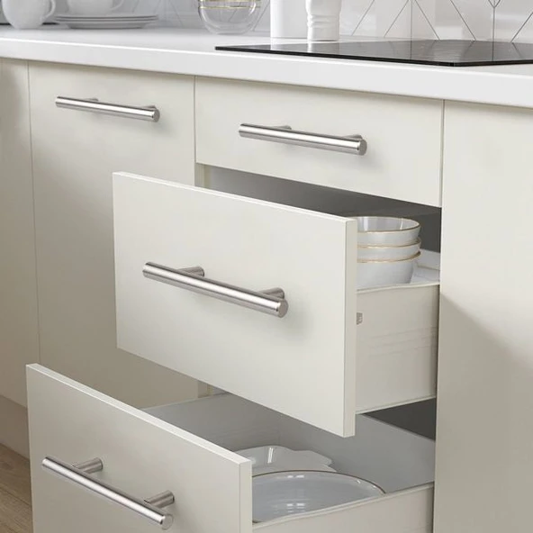 Marelli 128 mm paslanmaz inox boy kulp mobilya, dolap kulbu, kulp modeli - Resim 2