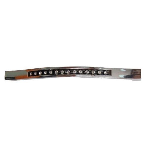 Serio dar taşlı 128 mm krom mobilya dolap kulbu kulp ürün görseli 1
