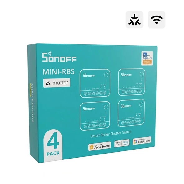 Mini-RBS Matter Akıllı Panjur Kontrol Rölesi 4 Adet ürün görseli 1