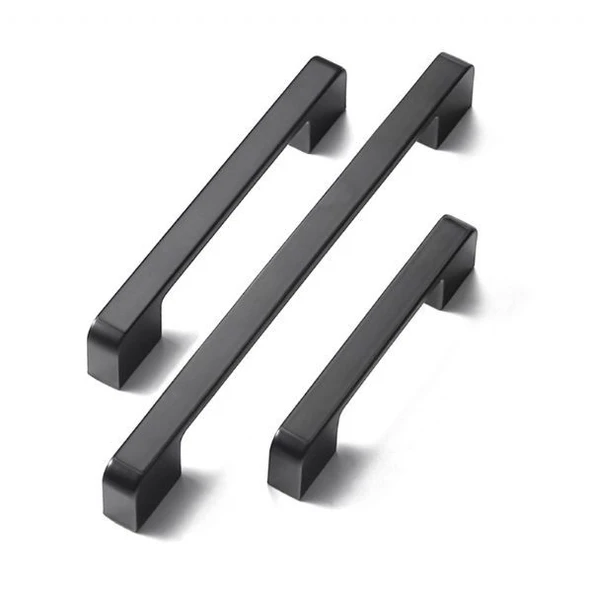 Marelli NERO BLACK siyah 192 mm mobilya dolap kulbu - Resim 5