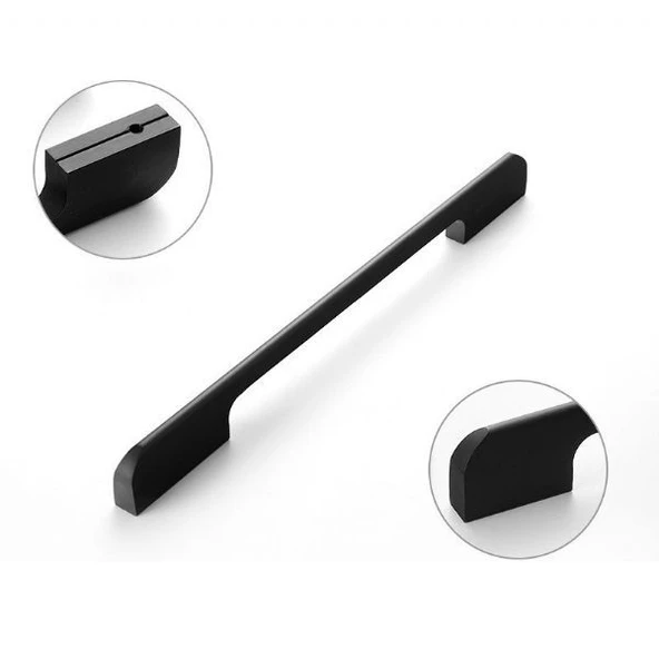 Marelli VENTO BLACK siyah 96 mm mobilya dolap kulbu - Resim 9