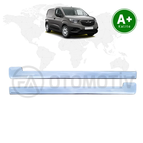 Opel Combo Panelvan Krom Sürgü Çıtası 2 Parça 2019 Model ve Sonrası ürün görseli 1