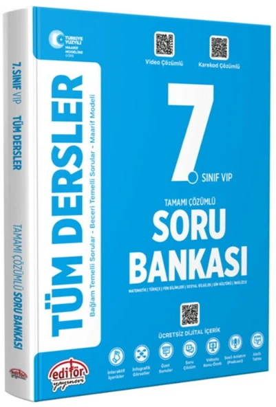 Data Yayınları 7. Sınıf Tüm Dersler Maarif Model Soru Bankası ürün görseli 1