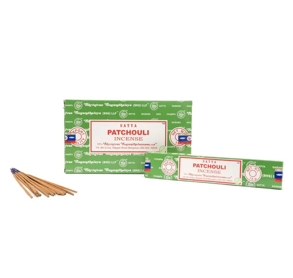 Satya Patchouli Paçuli Kokulu Çubuk Tütsü - 15 gr Masala Serisi ürün görseli 1