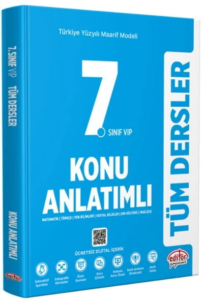 Data Yayınları 7. Sınıf Tüm Dersler Maarif Model Konu Anlatımlı ürün görseli 1